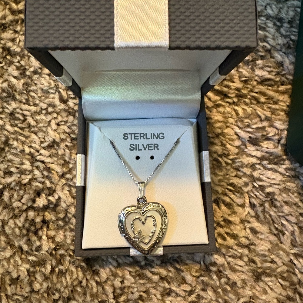 Sterling Silver Heart Pendant Necklace